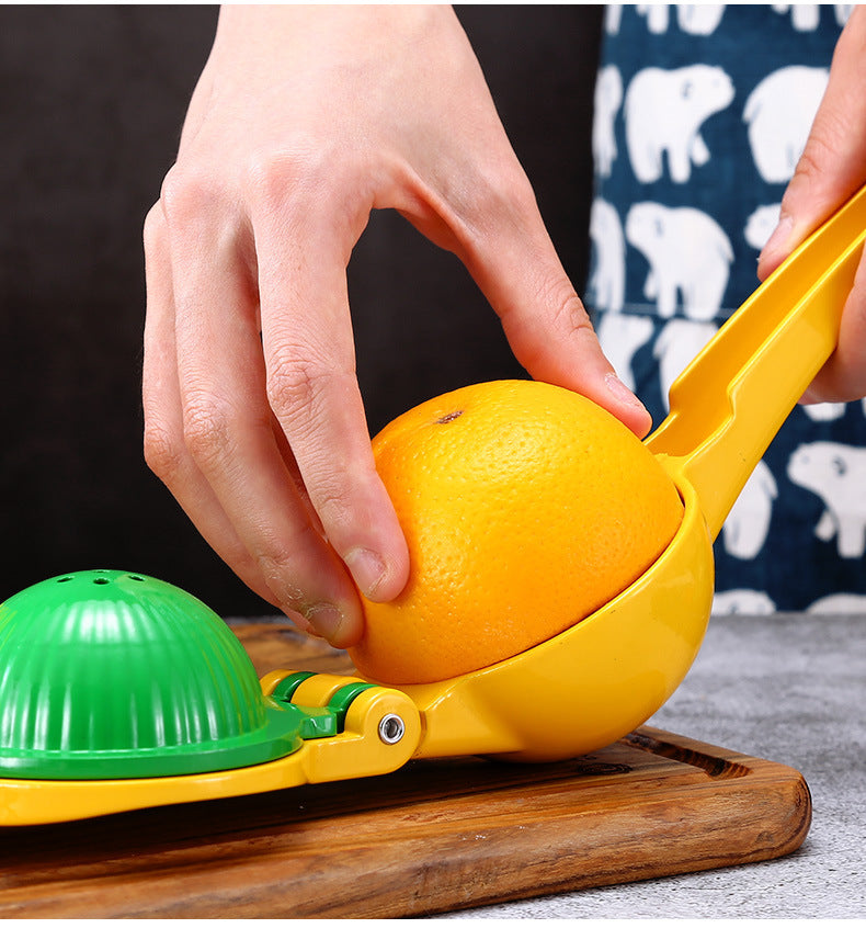 Metal 2-in-1 Lemon Squeezer - Sturdy Max Extraction Hand Juicer Lemon Squeezer
